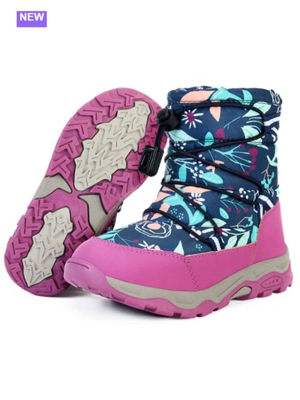 Toddler Snow Boots Waterproof Winter Shoes Insulated Non-Slip